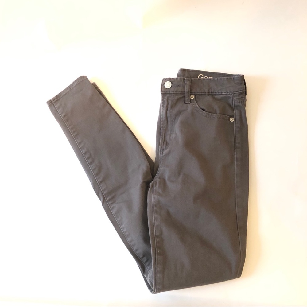 GAP gray true skinny high rise jeans size 26R